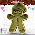 106-Muñeco-de-jengibre-con-gorrito-navidad.jpg Gingerbread Man cookie cutter christmas - gingerbread Man cookie cutter Christmas