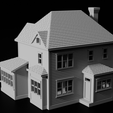 Syracuse1-1.png STL file N-Scale House 'Syracuse I' 1:160 Scale STL Files・3D printer design to download