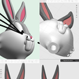 SATURN.png Bugs bunny urban vibes Fan art (multiparts/3mf)