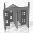 Terrace LRR 2f-03.jpg N Gauge Low Relief Rear Terraced House With Single Storey Extension Two