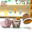Yum3D-Chocolate Breadstick Fidget Clicker Keychain_05.png Yum3D Chocolate Breadstick Fidget Clicker Keychain - Cute Backpack Keychain