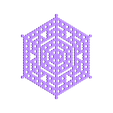 hex16.stl Cellular automaton BlocksCAD snowflake generator