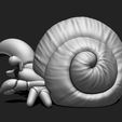 r_11.jpeg Cartoon Hermit Crab STL for 3D Printing
