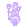 snow_man.stl Christmas tree decoration