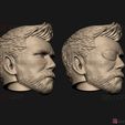 12.jpg Thor Head - Chris Hemsworth - Avenger - Infinity War 3D print model
