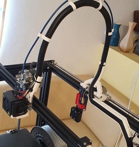 240764248_1092153607982518_3254362189890264739_n.jpg E5Plus Loibl Cable support Cable guide Hotend Ender 5 Plus Klemco MicroSwiss original Hotend
