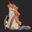 LICORNE-BOUDE.png STL file 1st candy crush unicorn series・Design to download and 3D print