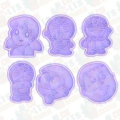 main.jpg 3D-Datei Doraemon Ausstechformen Satz von 6・Design für den 3D-Druck zum Herunterladen