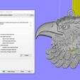 Screenshot_1.jpg Eagle pendant Jewelry medallion 3D print model
