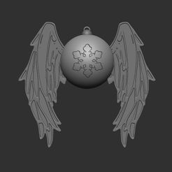 ZBrush-Document.jpg christmas ball with wings
