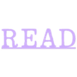 ReadB.stl Read sign for bookshelf