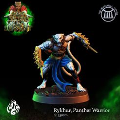 Rykhur,-Panther-Warrior.jpg 3D file Rykhur, Panther Warrior・3D printer design to download, crippledgodfoundry