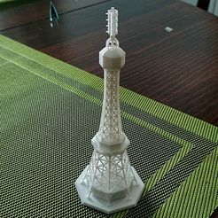 1.jpg Download free STL file Petřín lookout tower (1891) - Prague • 3D print design, tomast