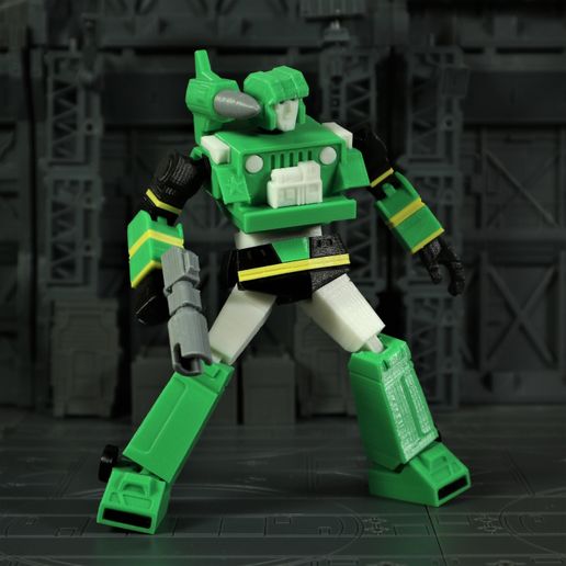 Hound_1X1_5.jpg Free STL file G1 Transformers Hound - No Support・Model to download and 3D print, Toymakr3D