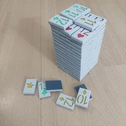 BlockStack.jpg STL file Playing Card Tiles・3D printable design to download