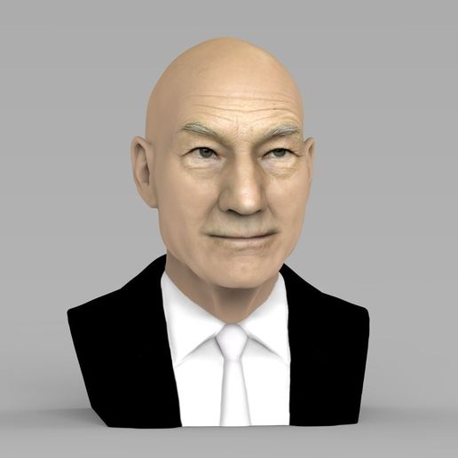 professor-x-charles-xavier-bust-ready-for-full-color-3d-printing-3d-model-obj-mtl-fbx-stl-wrl-wrz-9.jpg Professor X Charles Xavier from X-Men bust full color 3D printing