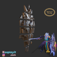 untitled_BR-17.png Battle Academia Leona Shield 3D Model Digital File - League of Legends Cosplay - Leona Cosplay - 3D Printing- 3D Print - LOL Cosplay