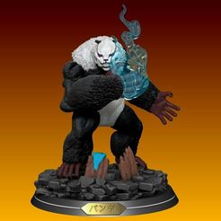 photo_2022-05-23_23-25-45.jpg STL file Panda gorilla mode - Jujutsu Kaisen・Design to download and 3D print
