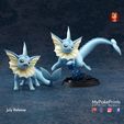 a _——~ MyPo eis 3D° Print Models July Release je © @ f Vaporeon 3 poses - pre-supported eeveelution