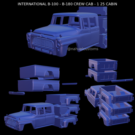INTERNATIONAL B-100 - B-180 CREW CAB - 1 25 CABIN