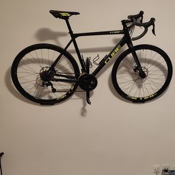 STL file road bike wall mount 3D printing template to download