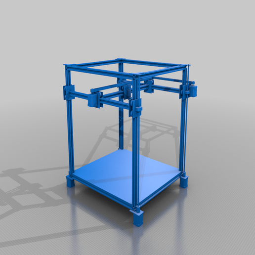 FixedBedBelts.png 3D Printer Frame (Fixed Bed)...