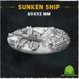 MMF-Sunken-Ship-11.jpg Sunken Ship  (Big Set) - Wargame Bases & Toppers