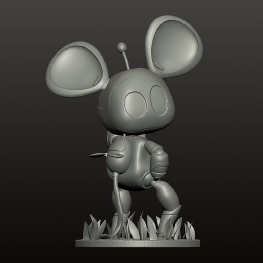 1000001070.jpg Астро бот 2, playstation 5. Новая мышь астробота. Фан скульпт, 3d модель, stl.