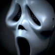Untitled_Viewport_011.png Ghost face Scream mascara Ghost Face Mascara Scream Usable Mask Halloween real size