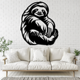 Slothx.png Sloth 2D Wall Art/Window Art
