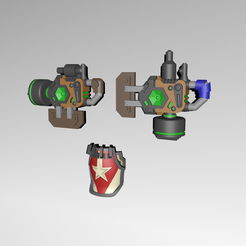 Vladof_shield.png Free STL file Borderlands - Vladof Energy Shield + Shoulder・3D printer design to download