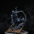 Painted-2.jpeg NINJA KAGEROU – THE SMOKE LEADER 32 mm (STL) Dark Fantasy NINJA D&D Table Top Board Game