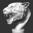 05.png Leopard Head AM27 3D print model