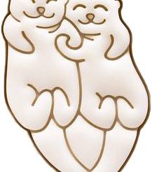 Otter_Cookie3.jpg Otter couple cookie cutter