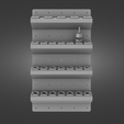Tool-Rack-Assembly-Part-for-Render-render.png Tool Rack for Tormach TTS Style of Tools - Fits Grizzly G0704 & Optimum BF20 CNC Conversion Kits