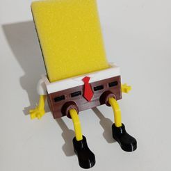 3f8d5355-1496-411e-963f-adbd99f10c95.jpg STL file SpongeBob SquarePants - SpongeBob SquarePants - Sponge Holder for Sink・Model to download and 3D print