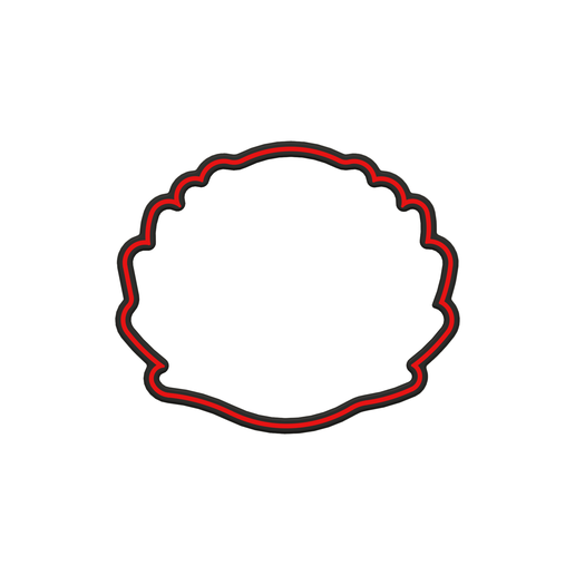 Floral Circle Cookie Cutter STL File - 4 inches