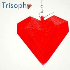 Captura2.JPG Fichier STL gratuit HEART LOW POLY - Aussi en version pendentif・Objet imprimable en 3D à télécharger