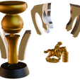 10.png Troféu de Campeão de Barril de Corrida - Prémio Premium de Impressão 3D