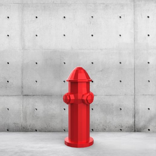 untitled.152.jpg low poly fire hydrant