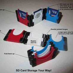 SD_Storage_001_display_large.jpg Archivo STL gratuito Almacenamiento de tarjetas SD・Design para impresora 3D para descargar, Tarnliare