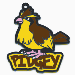 PIDGEY-TINKER.png Fichier STL Porte-clés Pidgey, pokemon nº16・Design imprimable en 3D à télécharger
