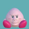 Screenshot_20220306-191141_Nomad.jpg Free STL file Kirby -Mouthful Mode The Rock - EASY PRINT・3D printable design to download