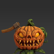 1.png Citrouille maudite - Modèle imprimé en 3D pour Halloween