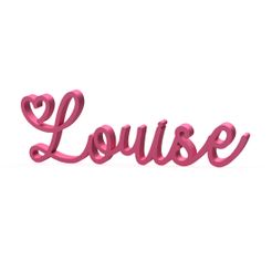 prenom_first_name_louise_3d.jpg First name Louise - Wall decoration