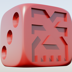 Blood.png Chaos Blood Dice D6 Logo