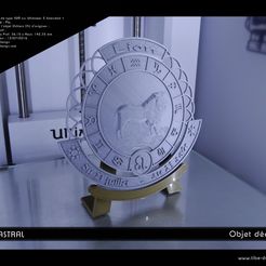 cerclastral_lion01.jpg STL-Datei Deco object Cerclastral Lion・Vorlage für 3D-Druck zum herunterladen