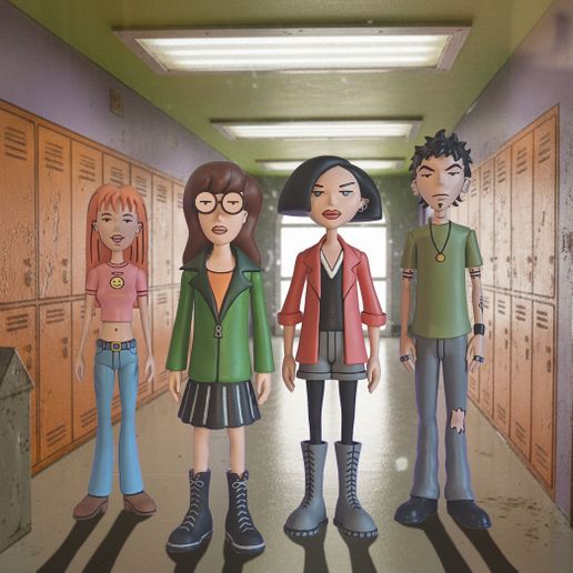 Daria STL - Collectible Figure for 3D Printing | Multi-Part Resin Model | Daria Series (4 Figure Set)