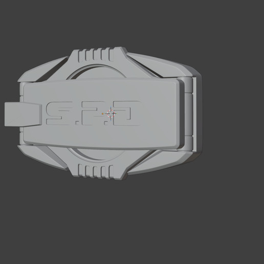 Power Rangers Spd deakaranger belt buckle 3D model