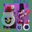 Real_Pic.png Snowman Magnets xmass Decoration